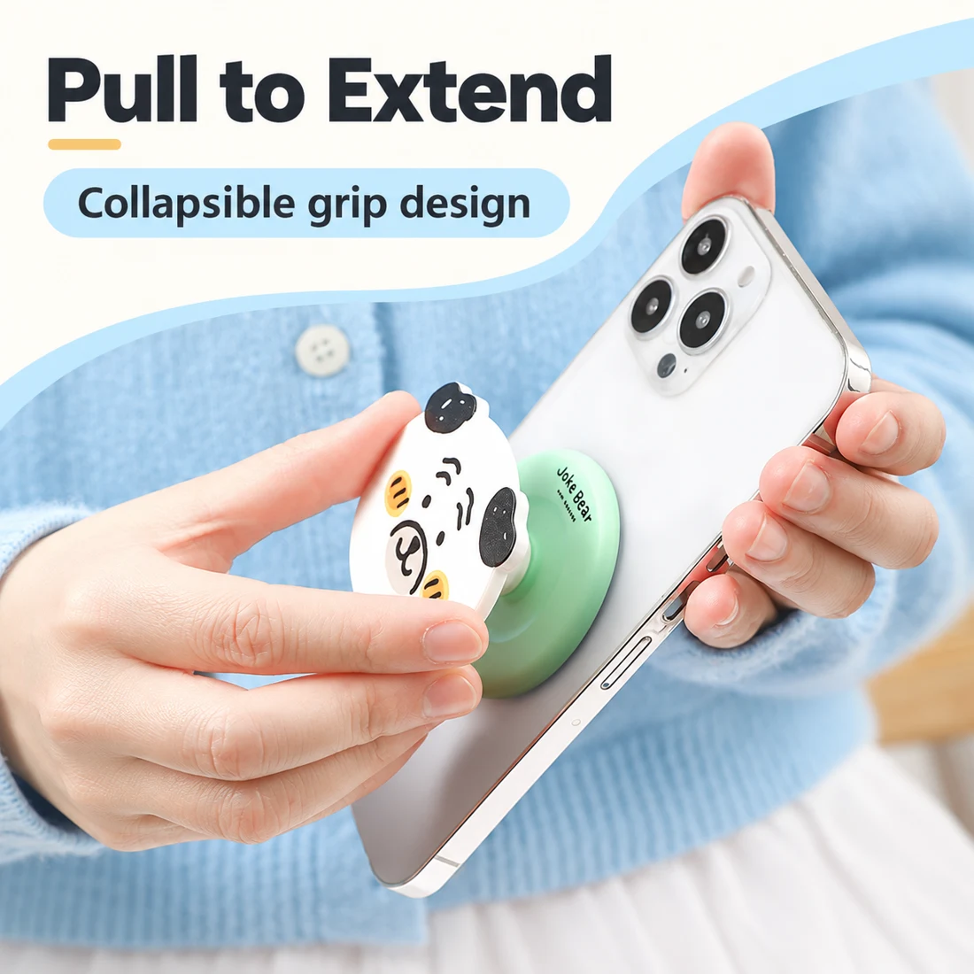 Joke Bear & Friends Magnetic Phone Grip & Stand
