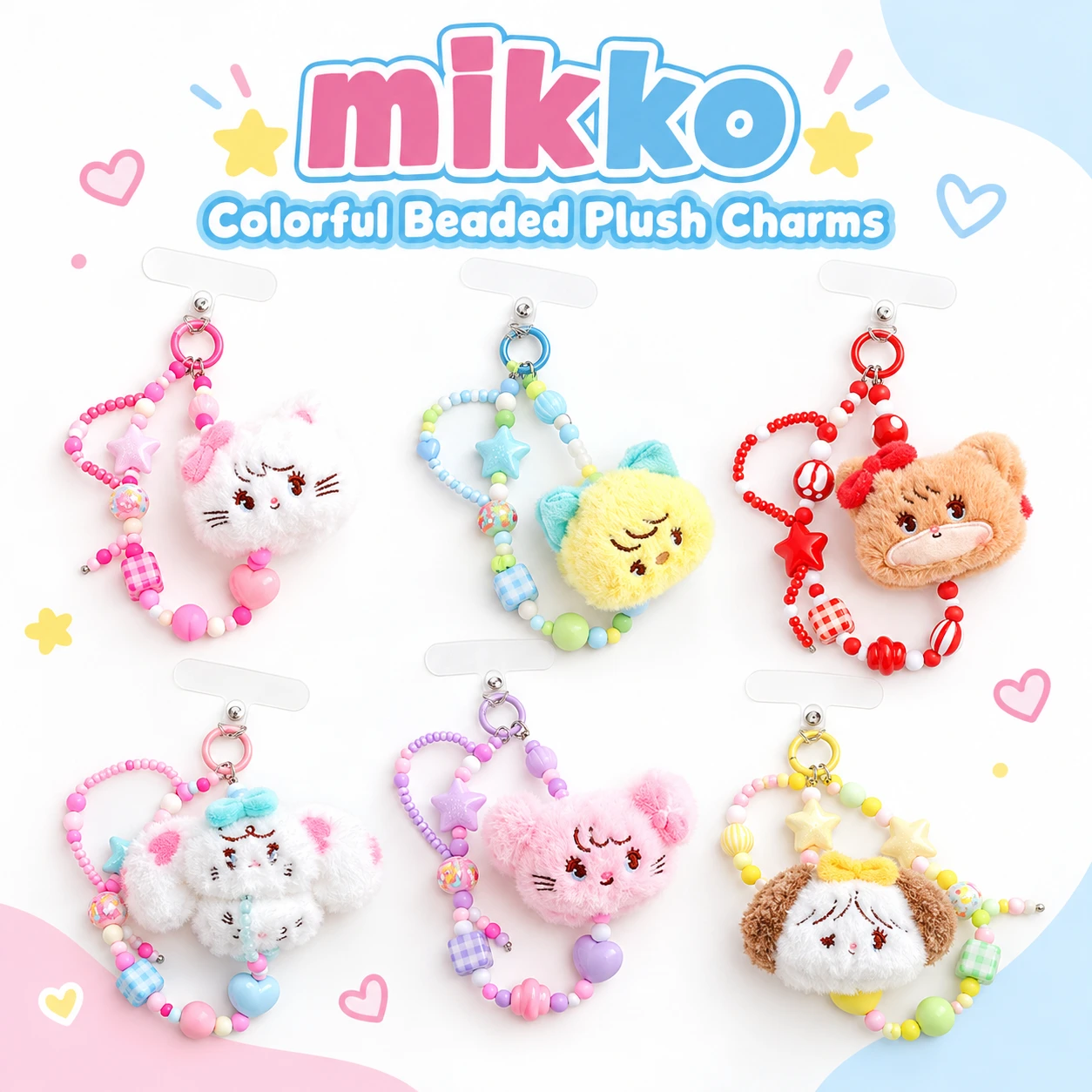 Mikko Colorful Beaded Plush Charm Blind Box