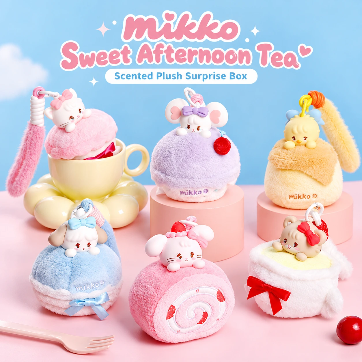 Mikko Sweet Afternoon Tea Scented Plush Charm Blind Box