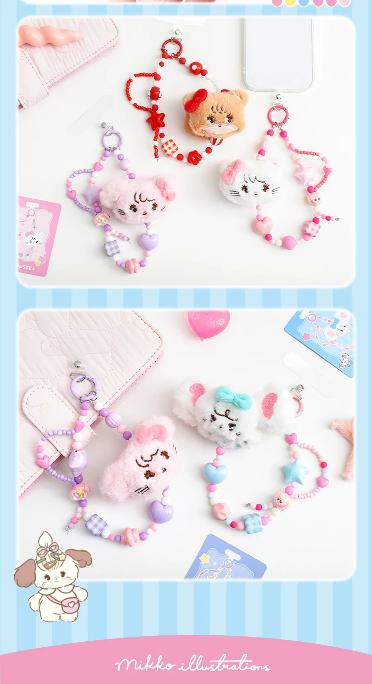 Mikko Colorful Beaded Plush Charm Blind Box — More views of the assortment